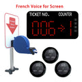 Queue Calling System with Next control button can add the number one by one Blue Ticket Dispenser with Paper Roll