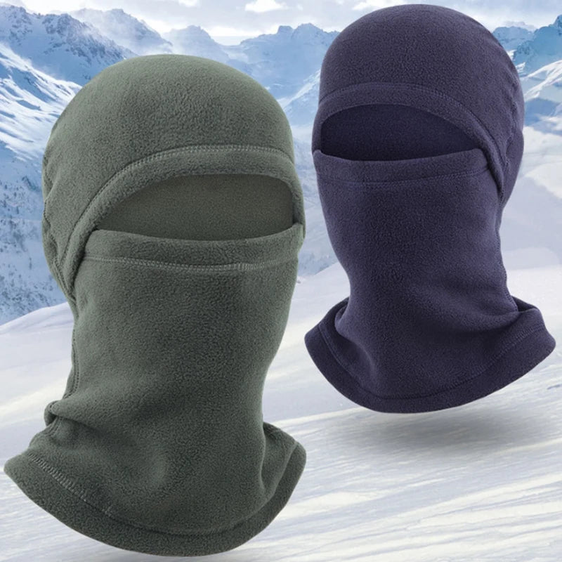 1/14Pcs Full Face Mask New Winter Thermal Fleece Warmer Motorcycle Cycling Hood Liner Sports Running Neck Warmer
