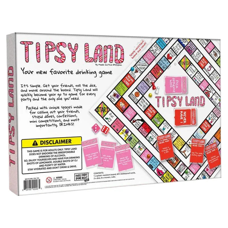 Party Gift of Tipsy Land Party Board Games Fun Drinking Games for Friends