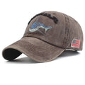 Hot-Selling Shark Embroidered Baseball Cap for MeninsTrendy Fashion Sunshade Sunscreen Baseball Cap Unique Niche