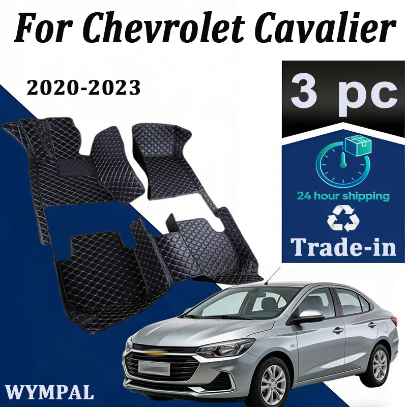 Car Floor Mats For Chevrolet Cavalier Onix Prisma 2023 2022 2021 2020 Waterproof Carpets Custom Auto Accessories Interior Parts