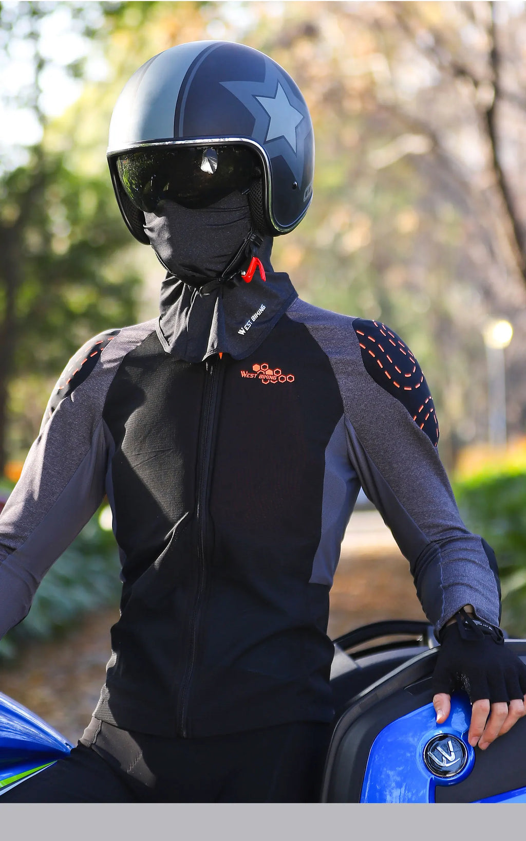 WEST BIKING Summer Cycling Face Mask Cool Breathable Sports Balaclava Men Women Bicycle Motorcycle Sun UV Protection Cycling Cap