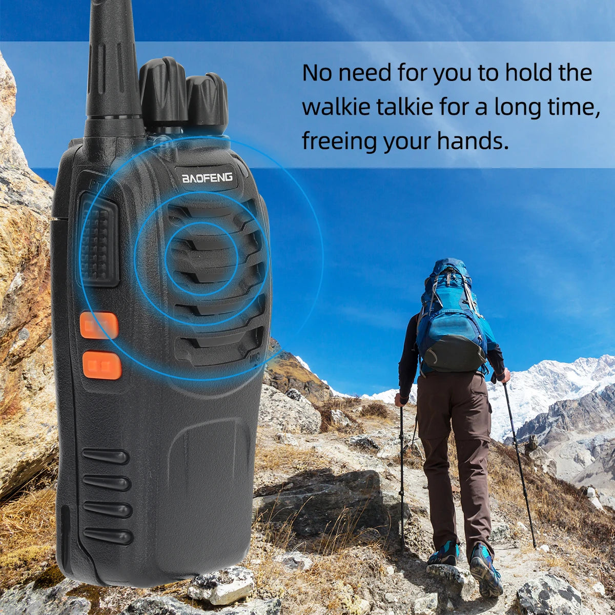 Baofeng BF-888S Pro Walkie Talkie Wireless Copy Frequency Long Range Portable UHF 400-470MHz Ham Two Way Radio for Camping Hotel