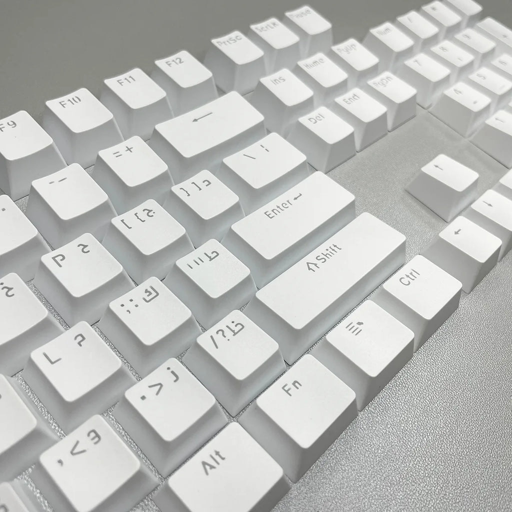Russian Keycaps Spanish Arabic Korean Portuguese French German Thai Letters Translucent Keycaps For Cherry MX Switch 104 Key LK1