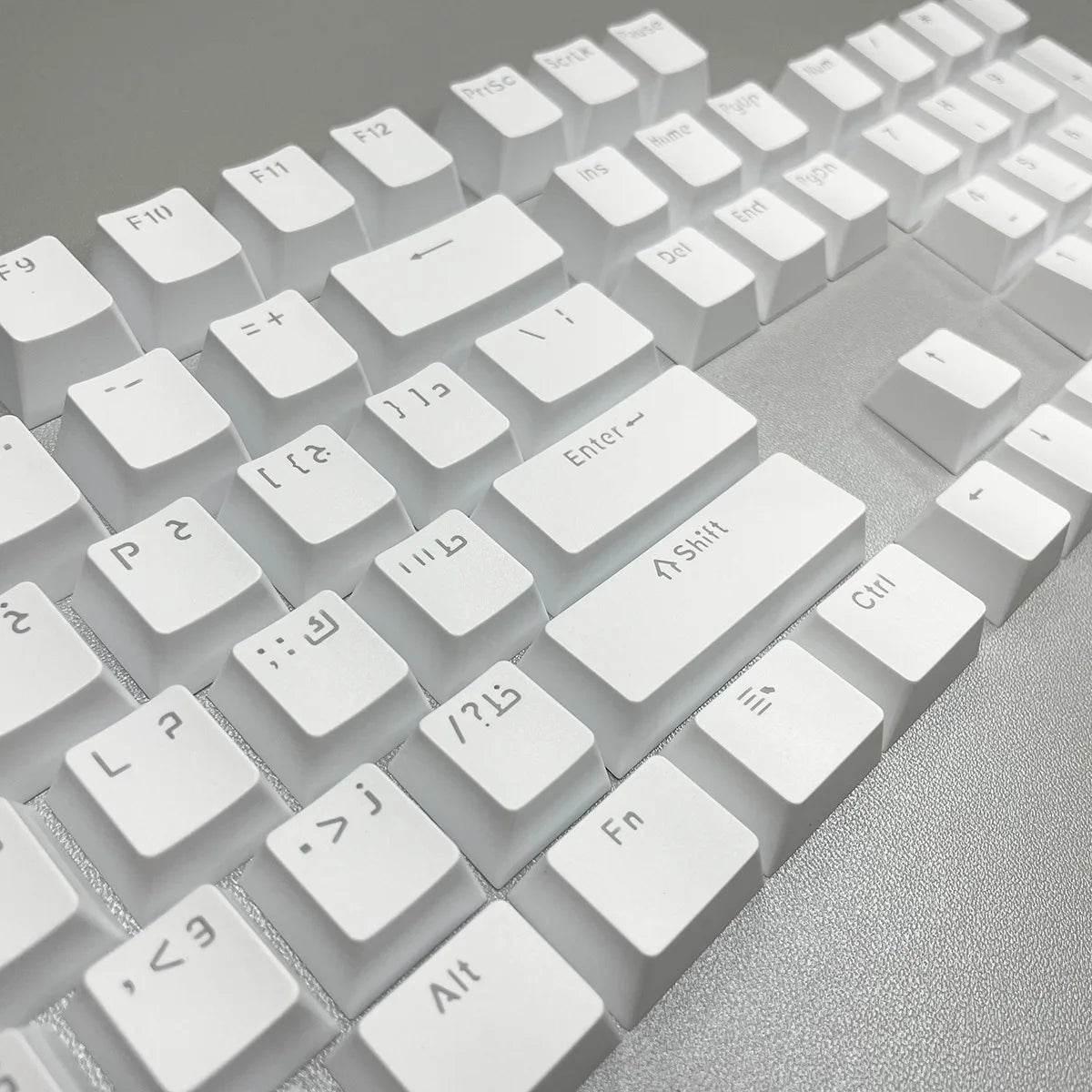 Russian Keycaps Spanish Arabic Korean Portuguese French German Thai Letters Translucent Keycaps For Cherry MX Switch 104 Key LK1