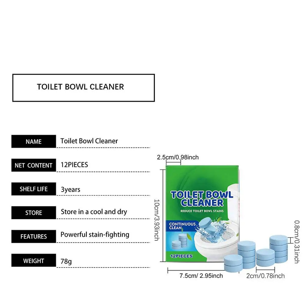 Toilet Cleaning Tablets Continuous Cleaning Reduces Toilet Stains Easy To Use Compact Portable And Convenient