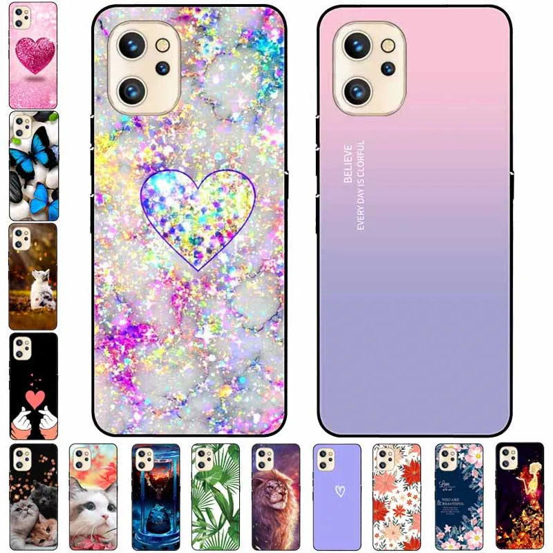 For Umidigi A13 Pro/ A13S / A13 Case Silicone Soft Shockproof Cat TPU Black Cases For Umidigi A13 Pro A13 Cases Umidigi13S Funda