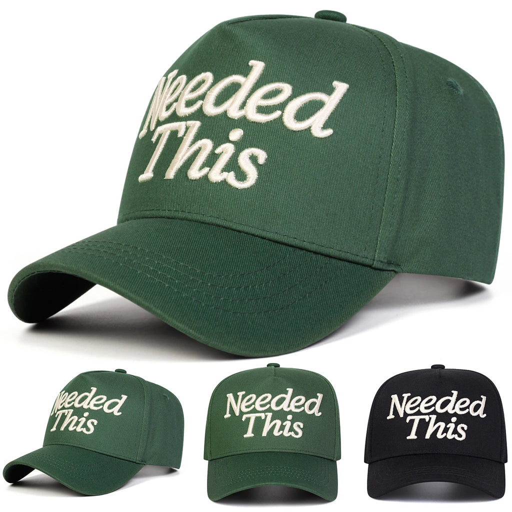 Unisex NEEDED THIS Letter Embroidery Baseball Caps Spring Autumn Outdoor Adjustable Casual Hats Sunscreen Hat Sports Cap