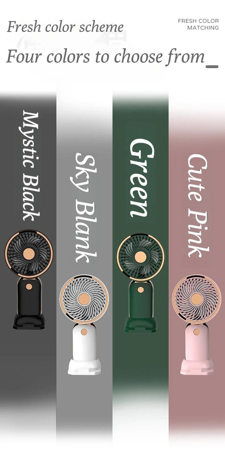 Summer Cute Cartoon Fan - Mini Portable USB Charging Handheld for Students, Outdoor Adventures & Cooling Comfort