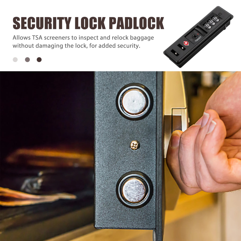 Portable TSA Customs Code Password Laggage Lock Hard Box Replacement Pad Luggage Key Bag Security Combination Lock