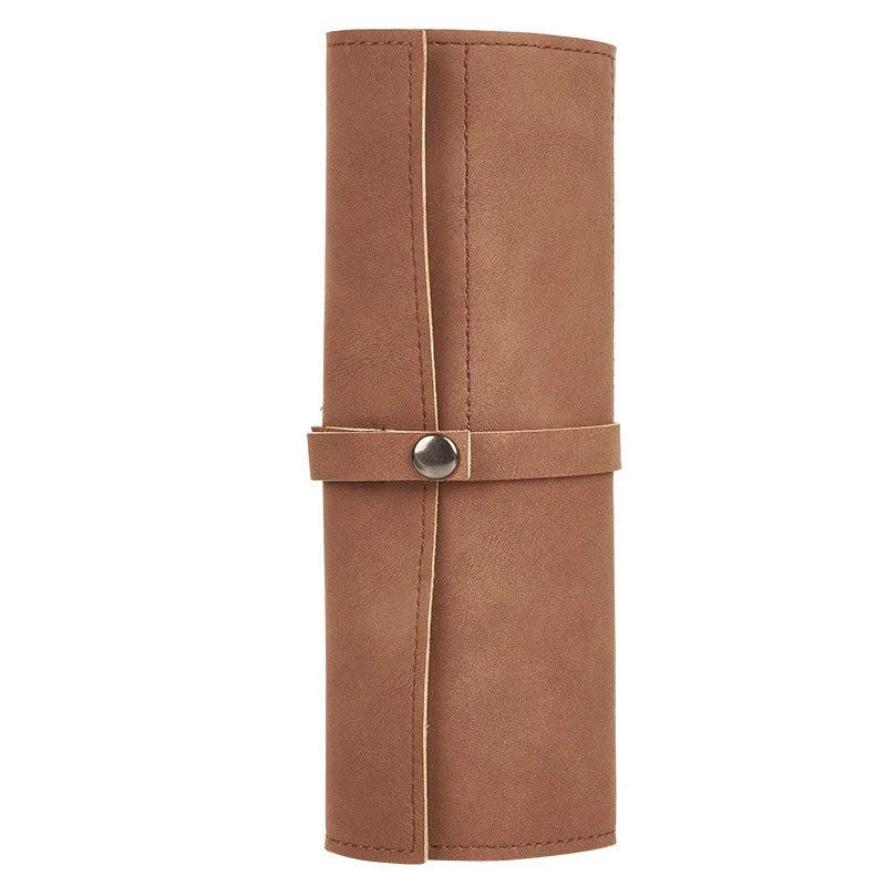 Watch Band Roll Organizer With 5 Slots Storage Box Watch Strap Smart Watch Storage Bag Leather Handmade Travel Case storage bag