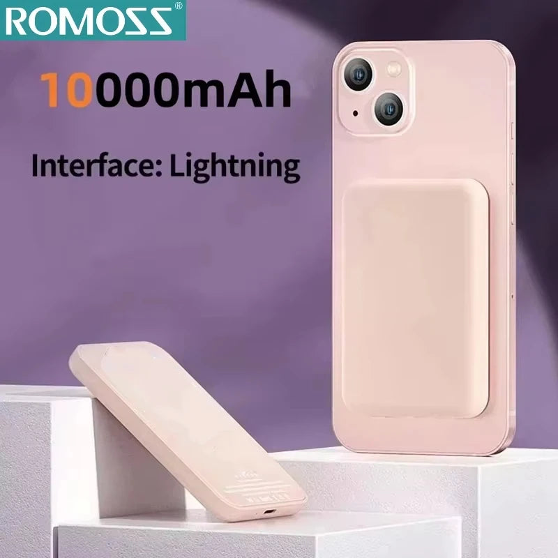 ROMOSS 500000mAh Magnetic Power Bank 25W Wireless Durable Portable Fast Charger Large Capacity for Magsafe for iPhone 17/16/15
