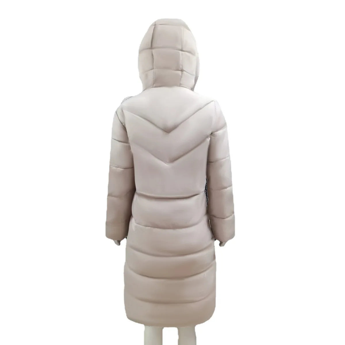 Winter Hooded Women's Cotton Padded Jacket Mid-length Keep Warm Coats Thickened Slim Fit Outwear