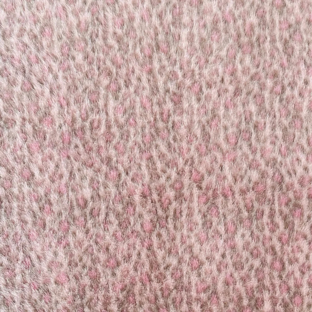 New Fashion Retro Furry Leopard Print Fabric for Handmade Diy Sewing Sofa Pillow Dress Clothing Designer Cloth Material