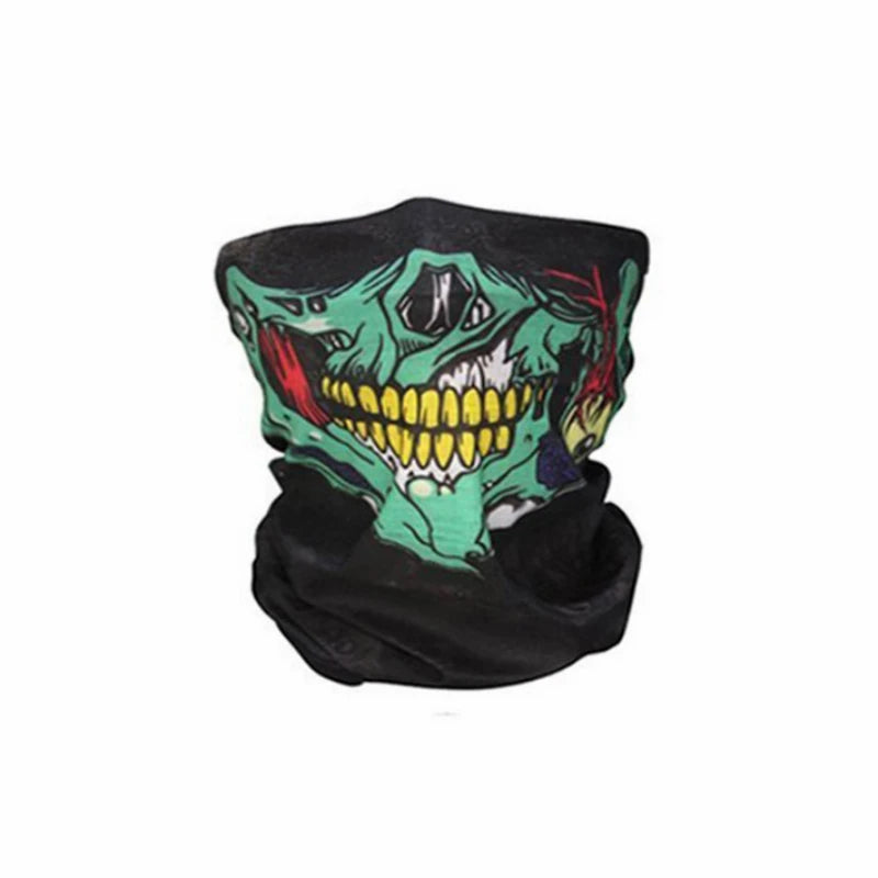 Multi-functional eight Color Skull Bandana Helmet Camping Halloween Neck Face Mask Paintball Ski Sport Headband Hiking Scarves