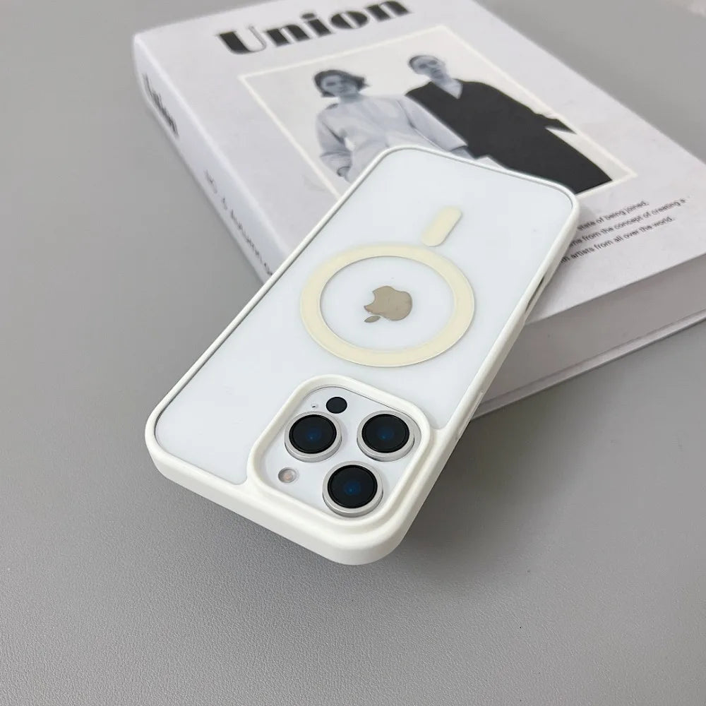 Luxury Original for Magsafe Transparent Phone Case For iPhone 16 Plus 15 ProMax 14 13 12 11 Mini Magnetic Protective Clear Cover
