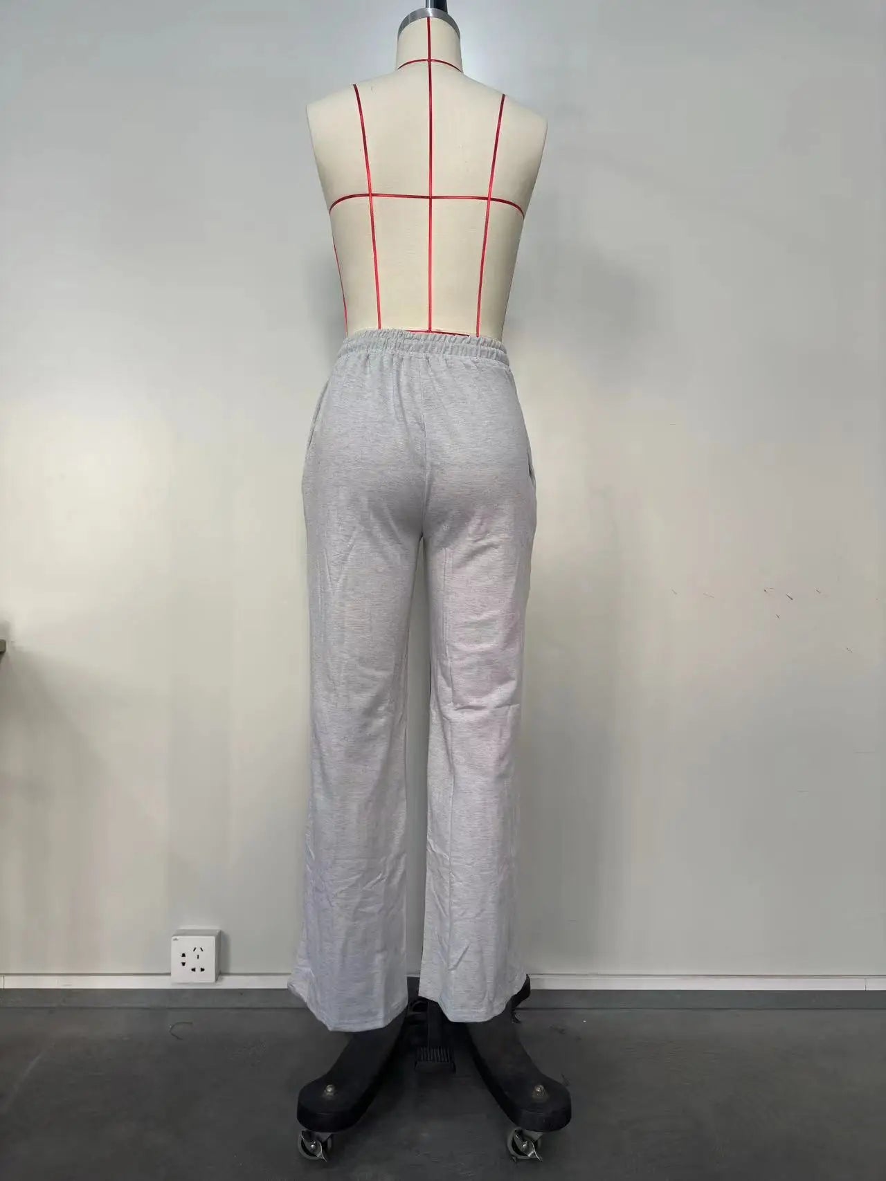 Women Pants Lace Up Ankle Length Loose Pants High Waist Zipper Capris Tracksuit Elegant Party Y2k Mom Pockets Streetwear Casual