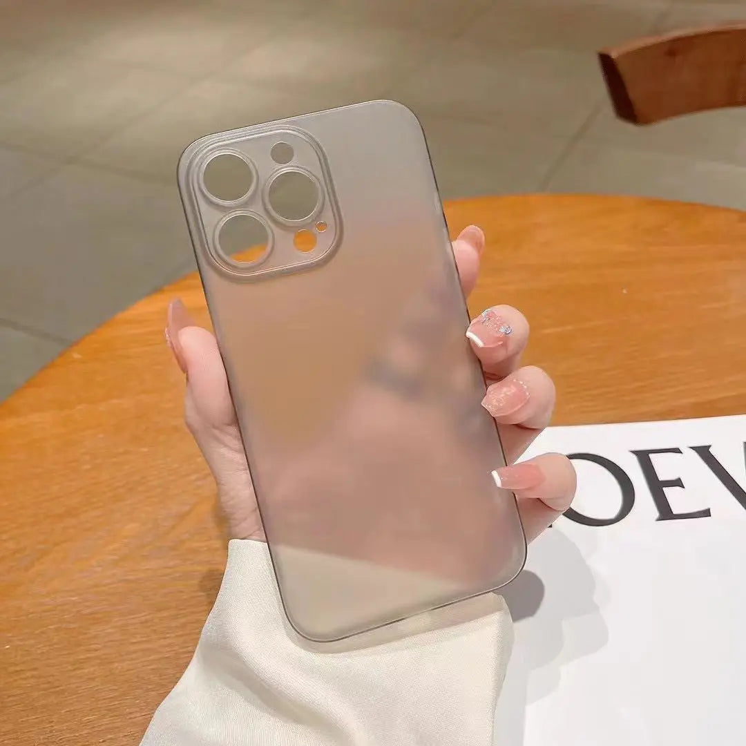 Ultra Thin Translucent Case For iphone 11 12 13 14 Pro Max 13 mini 6 6S 7 8 Plus XR X XS Max SE 2020 2022 Frosted Cover Cases