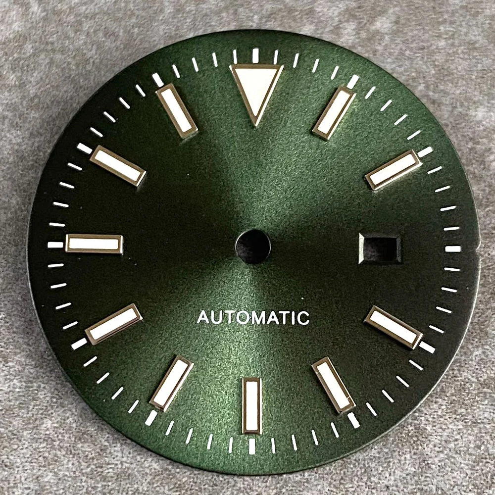 24.5mm Mother of Pearl Shell Dial Roman Diamond Sunburst Watch Dial Hand Fit NH05A NH05 Watch Movement Ladies Watchmaker Tools