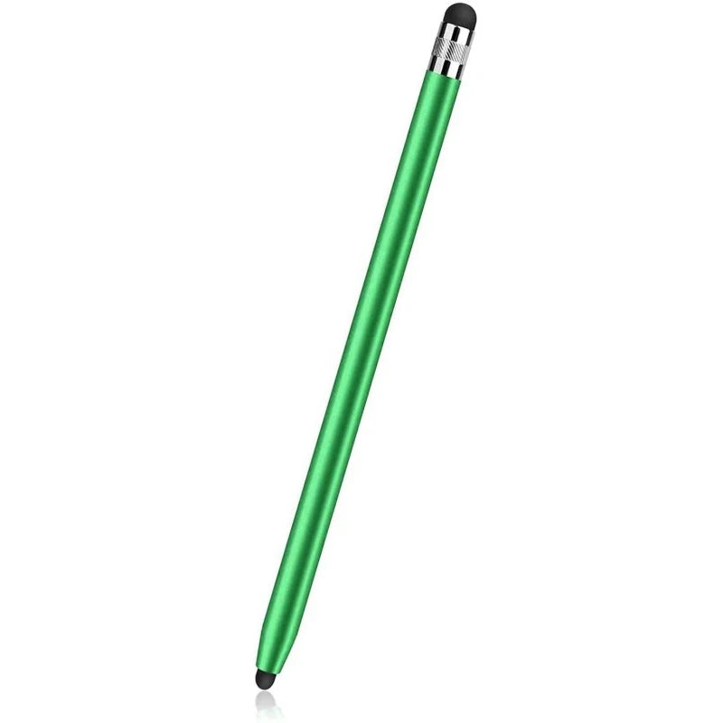 1pc High Quality Universal Pencil Double Silicon Head Touch Capacitive Screen Stylus Caneta Capacitive Pen For Tablet Smartphone