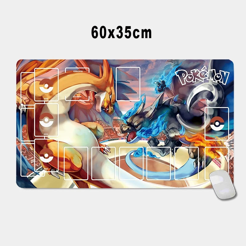 PTCG Pokemon Iono Rosa Eevee Snorlax Animation Characters Single Table Mat Battle Pad Classics Anime Collection Cards Toy Gift