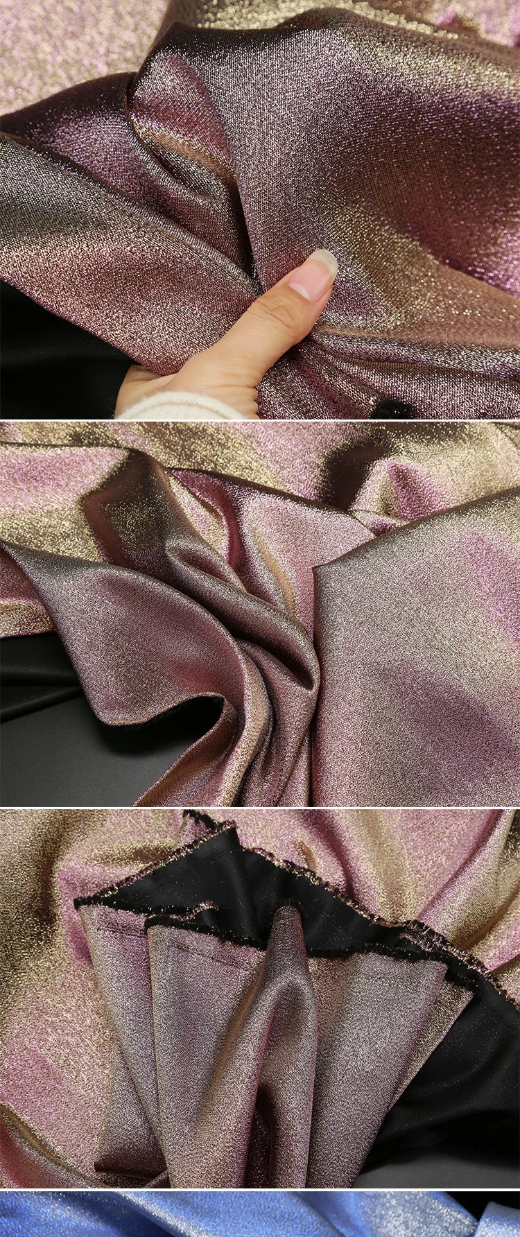 Mermaid Gradient Phantom Fabric Glitter By The Meter for Upholstery Skirts DIY Sewing Fashion Designer Cloth Breathable Textured