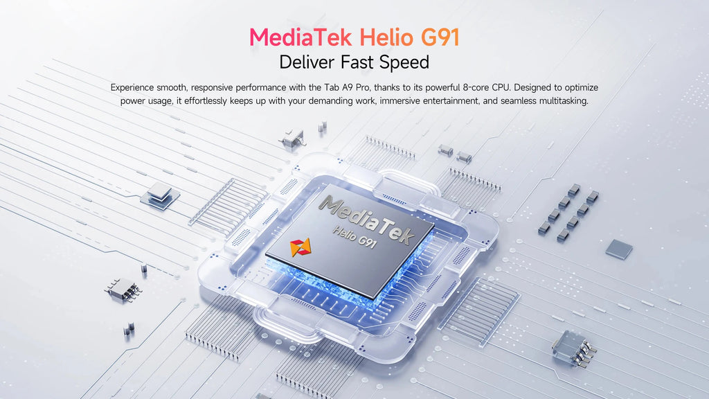 Ulefone Tab A9 Pro Tablet MTK G91 8.68" Up to 8GB RAM (4+4) 128GB ROM 12MP+13MP Android 15 4G Tablet