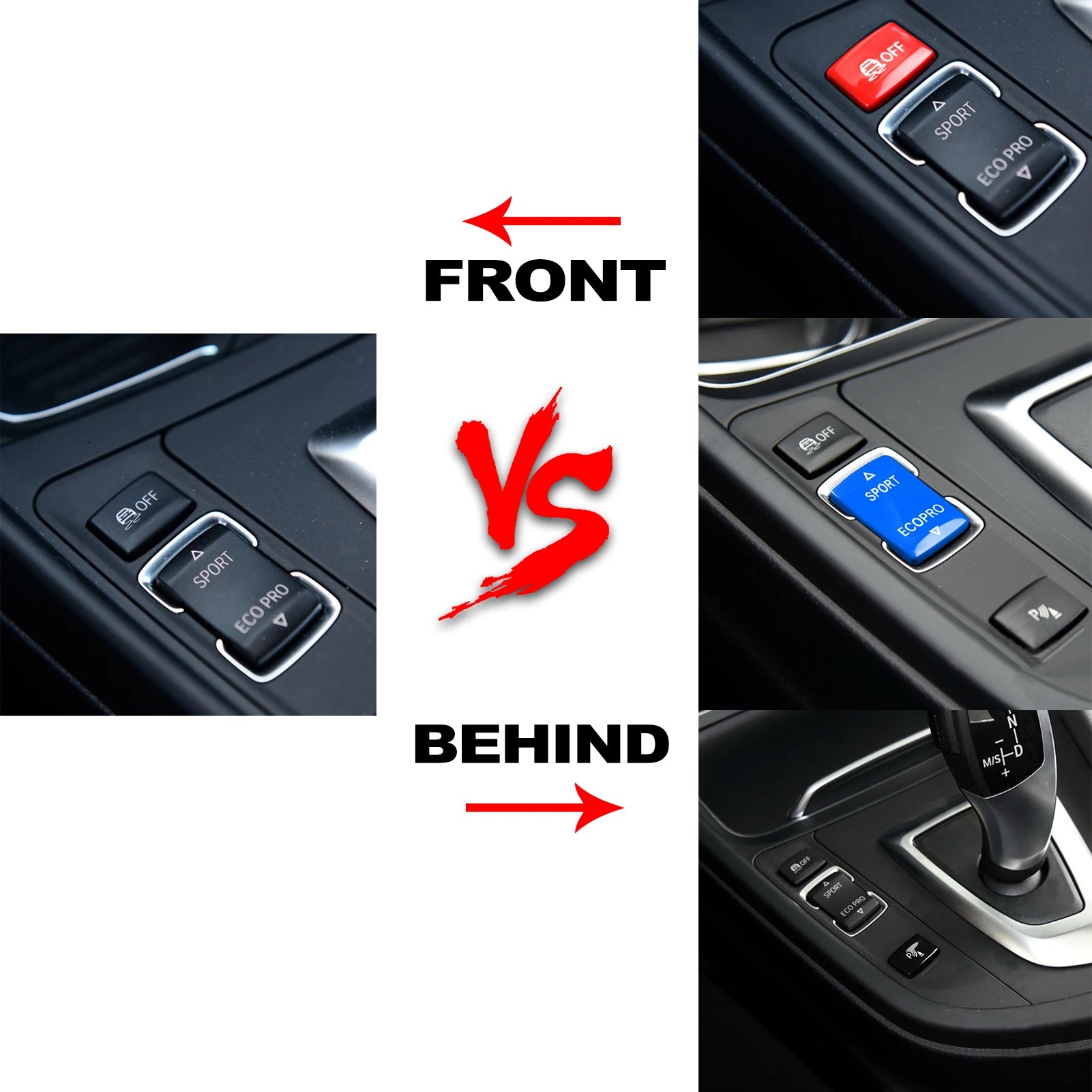 For BMW 1 2 3 4 Series F20 F21 F22 F23 F30 F31 F34 F35 F32 F36 Car ESP Antislip Switch Sport Buttons Radar Sensor Key Red/Blue