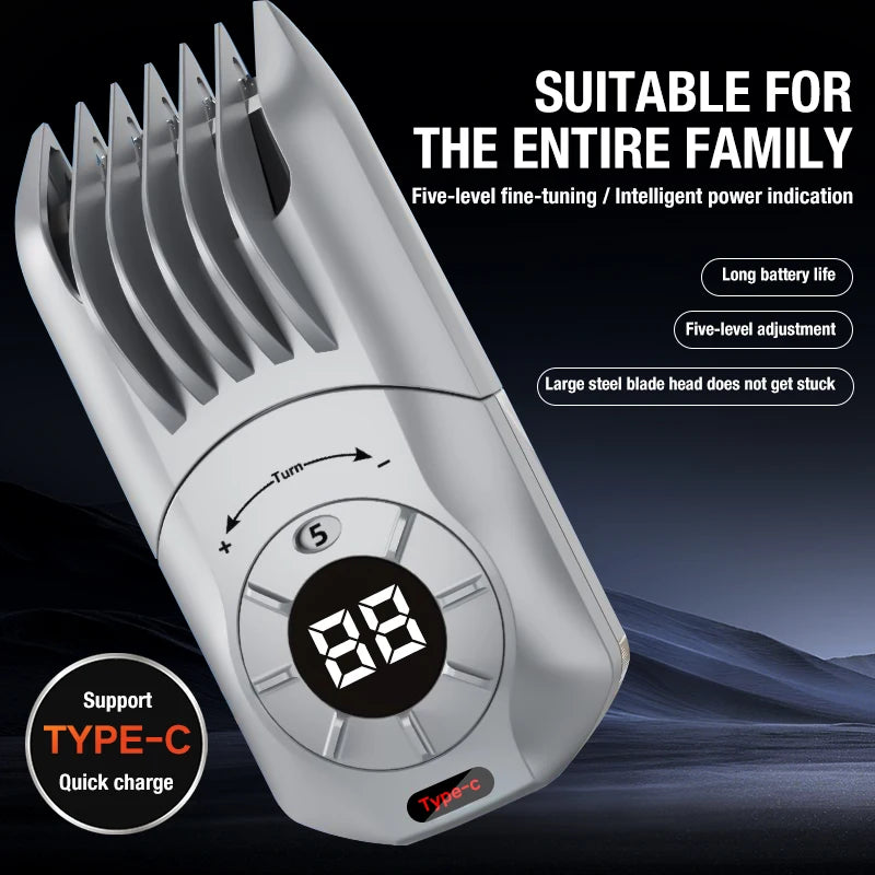 Electric hair clipper, hair cutting tool, self cutting pusher, electric push hair salon, dedicated for home use, children's hair