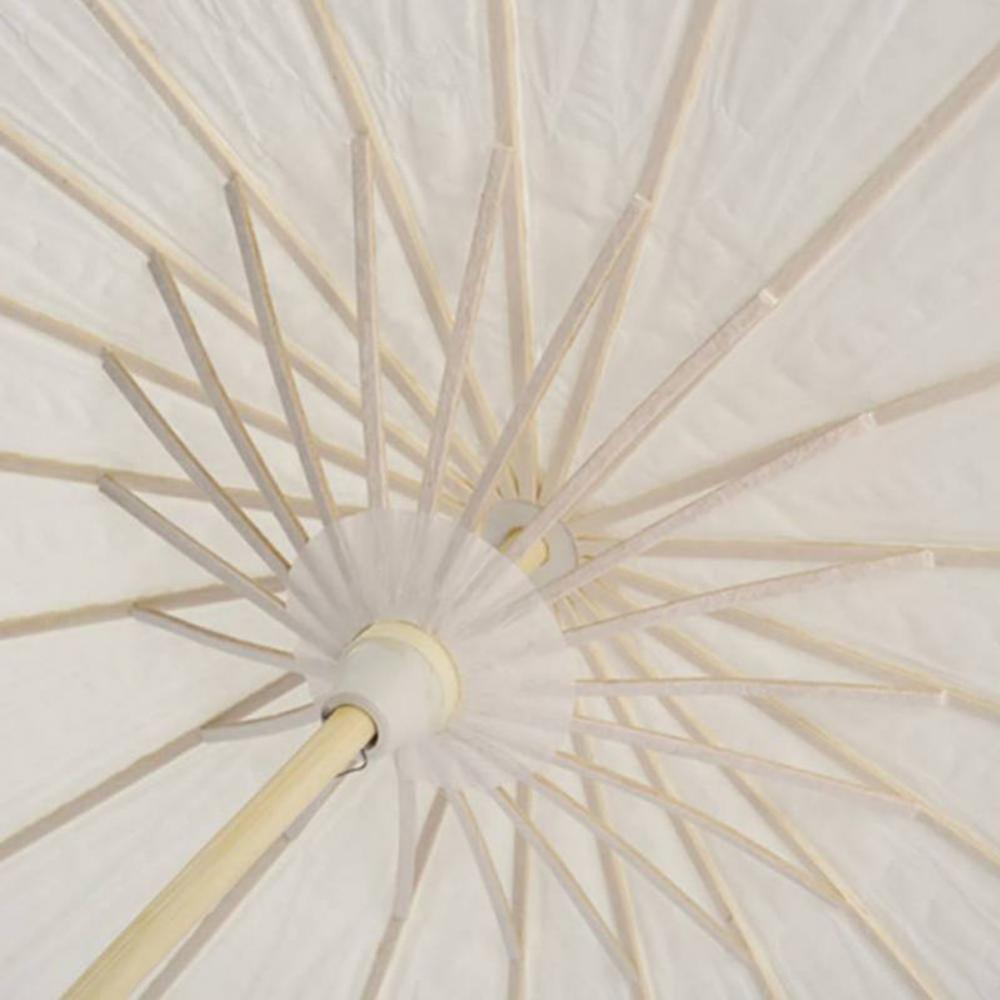 Chinese Umbrella Vintage DIY White Paper Umbrella Anime Painting Sunscreen Umbrella Photo Dance Props Ancient Cosplay Umbrella