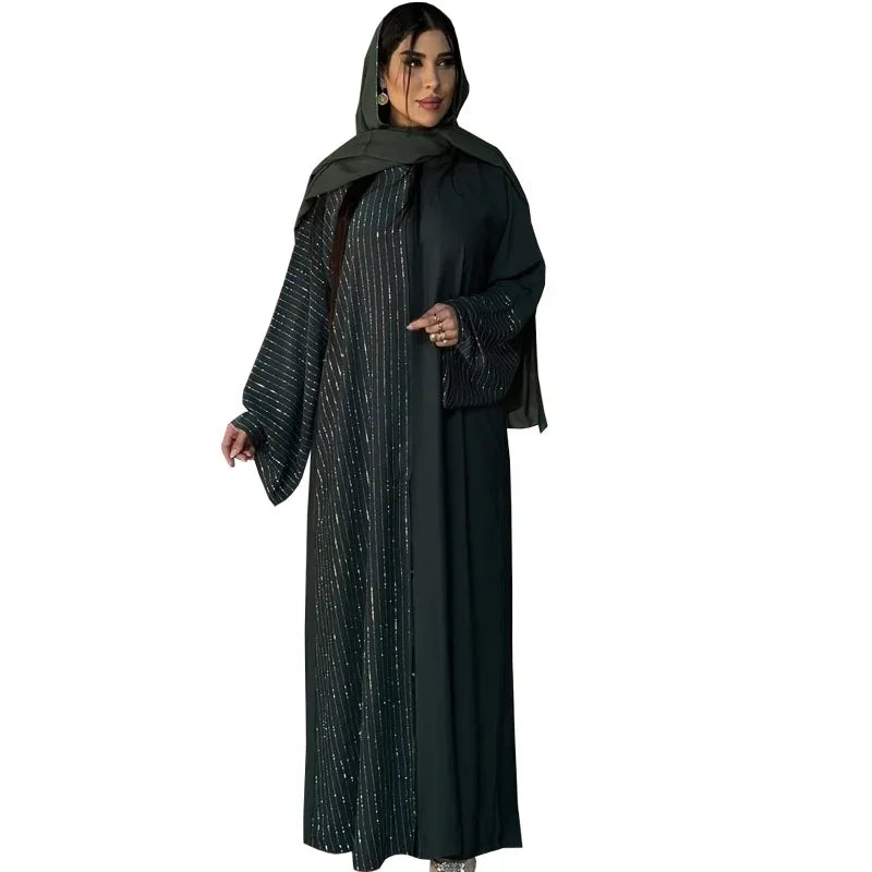 Eid Abaya Women Cardigan Dress Dubai Kaftan Muslim Caftan Long Robe Jalabiya Ramadan Morocco Islam 2025 Vestidos Largos
