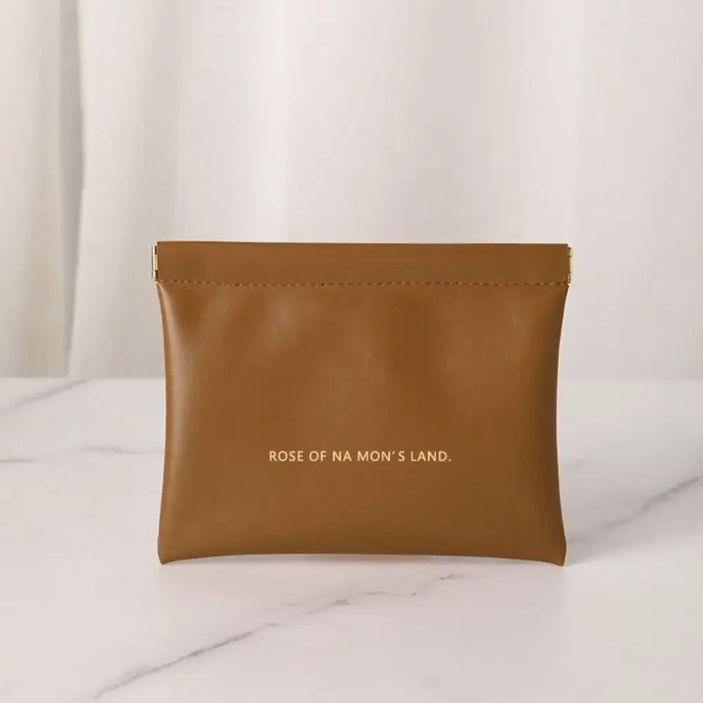 Fashion Simple Lipstick Makeup Bag Portable PU Cosmetic Organizer Pouch Travel Mini Storage Bag for Women Girls