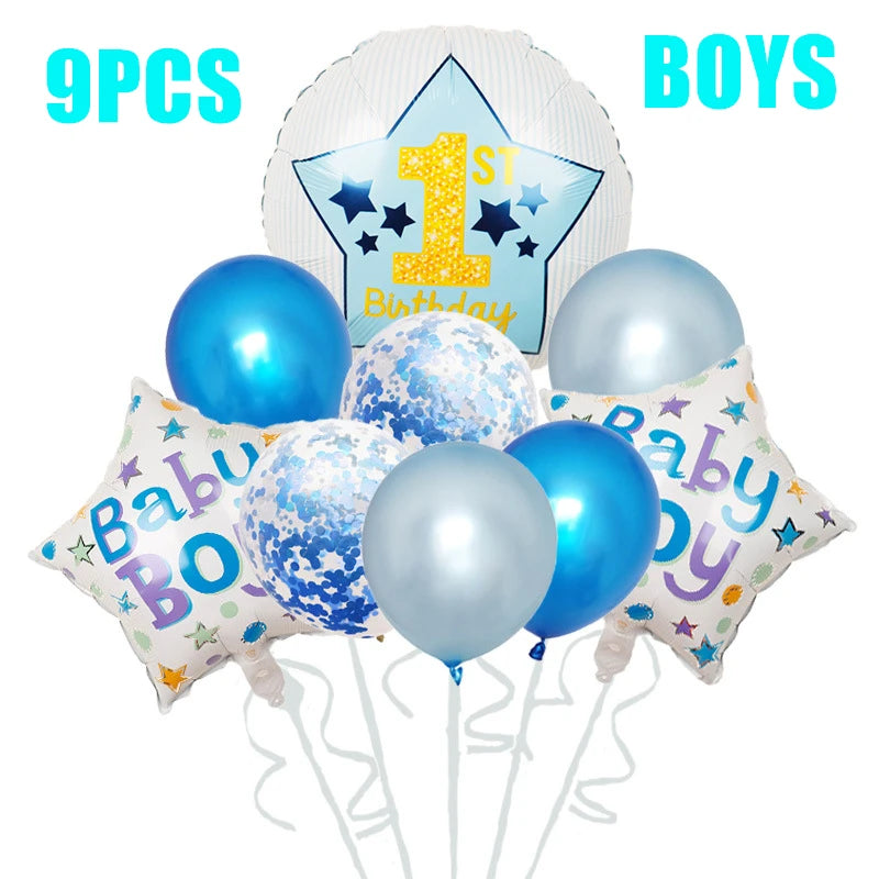 Baby Shower Boy or Girl Balloons Gender Reveal Party Decorations  Baby Boy Shower Decor