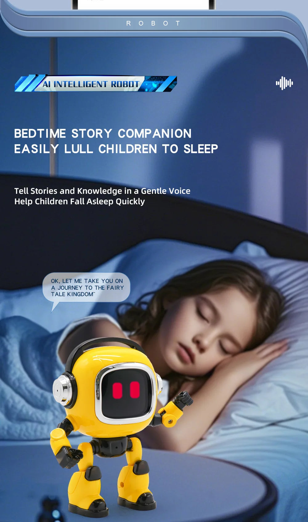 Ai Robot Smart Ai Voice Controlled Multifunctional Interactive Daily Life Assistant Educational Toy For Boys Kids
