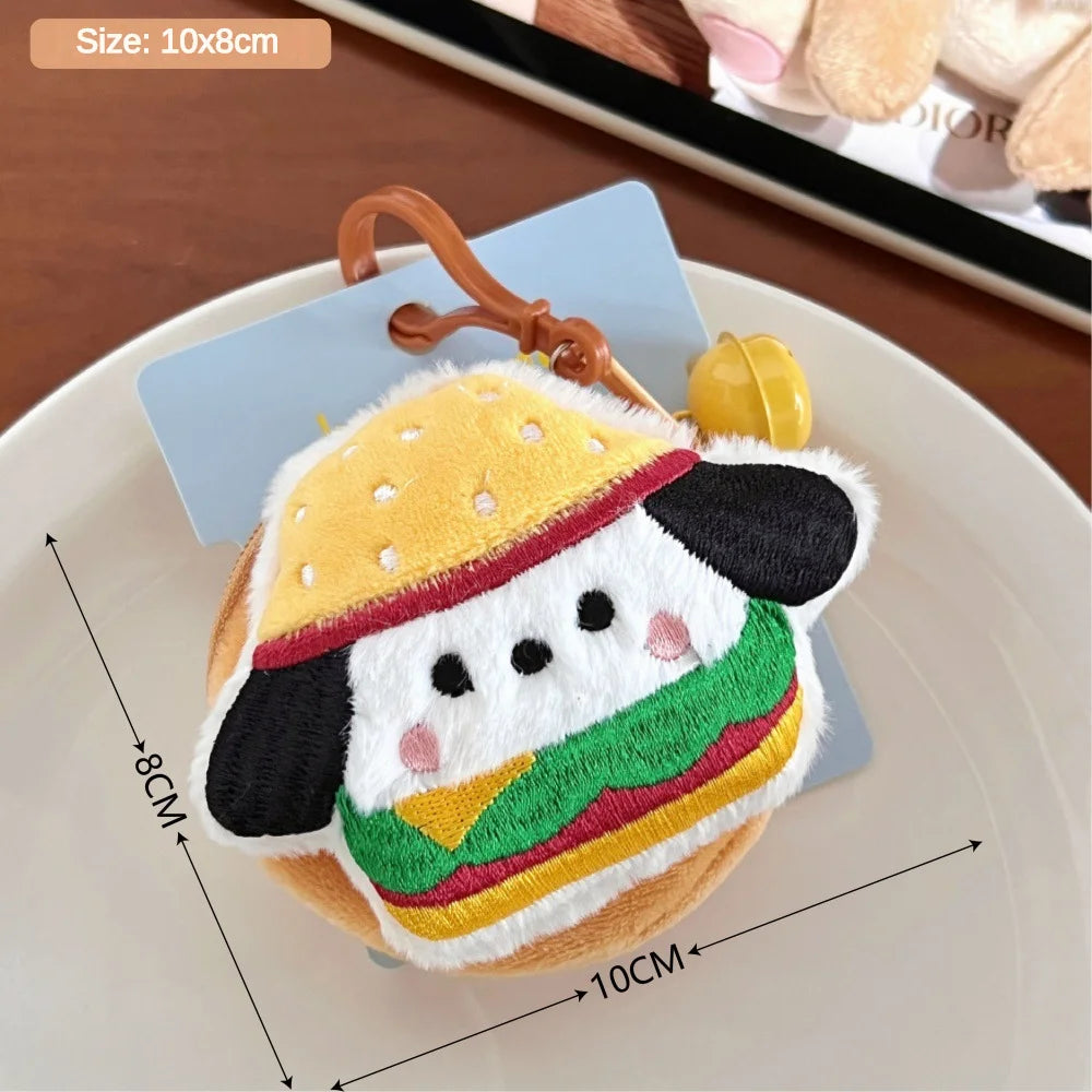 Creative Cute Plush Doll Wallet Multi functional Coin Earphones Lipstick Storage Bag