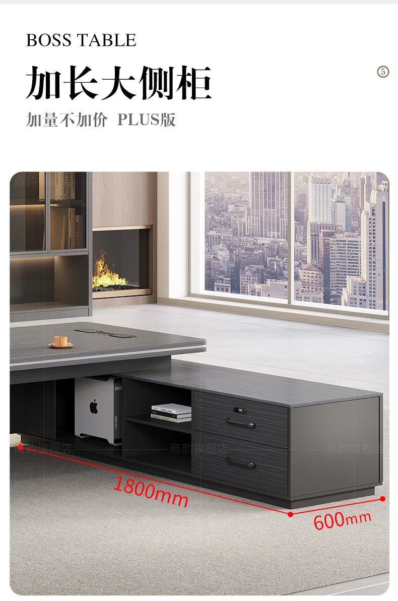 Designer Modern Computer Desk Luxury Office Table Organizer Ideal Gaming Space Office Enhancement Muebles Oficina Decoration