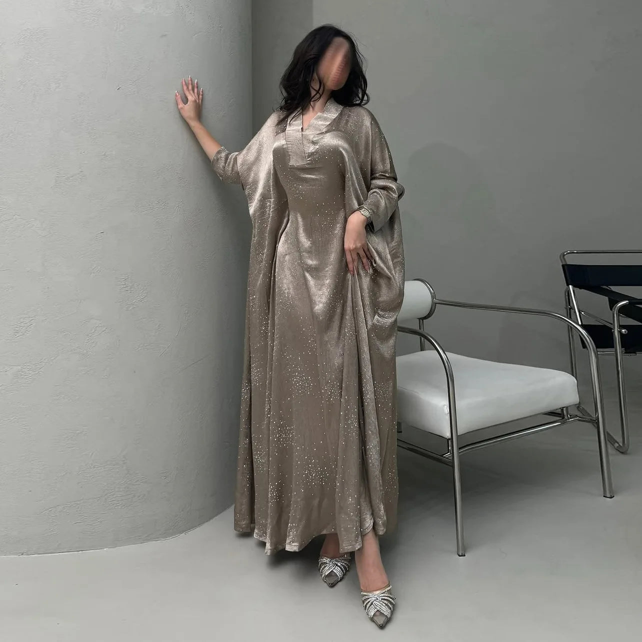 Eid Muslim Abaya Women Diamond Dress Party Night Ramadan Arab Dubai Dresses Kaftan Vestidos Largos Long Robe Jalabiya 2025