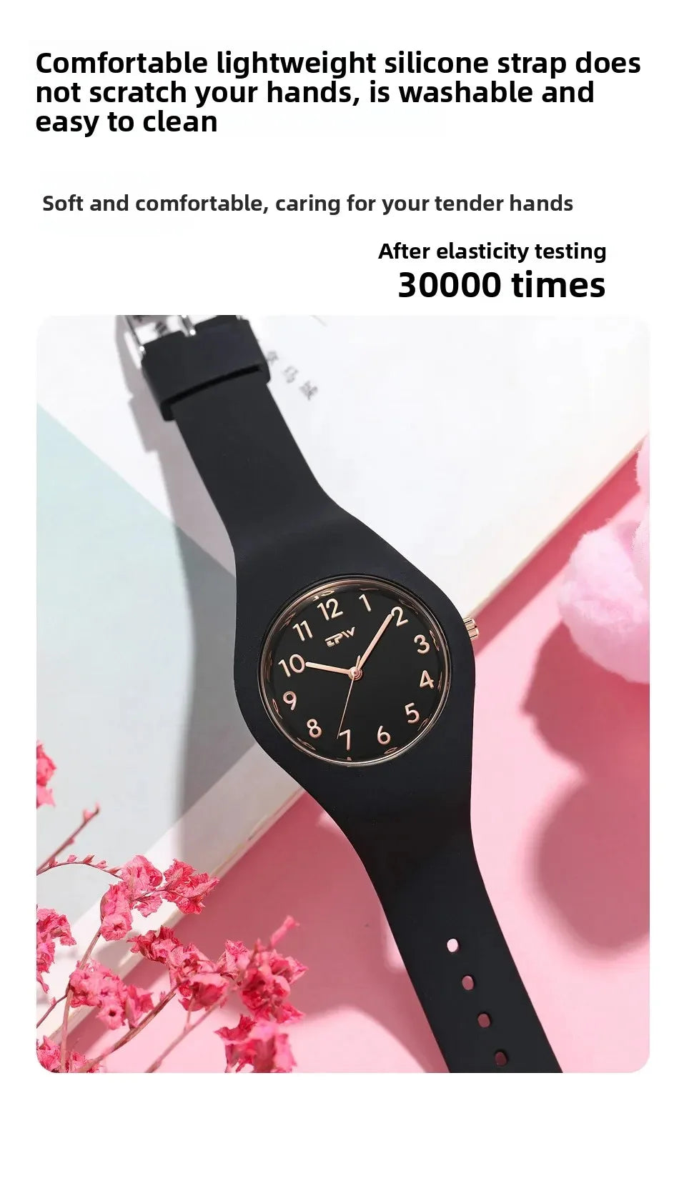 Ladies Fashion Watch Couple Quartz Watch Jelly Color Rubber Sports Clock Suitable for Women Men Starry Earth Rainbow Watch