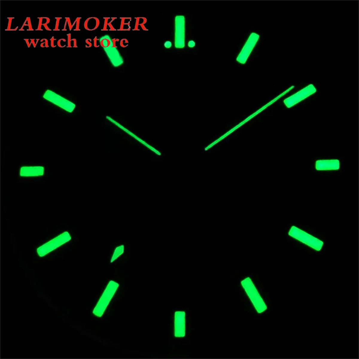 BLIGER 31.5mm 6-pin dial quartz movement Watch dial with VK63 Watch hands C3 green glow-in-the-dark with VK63 movement