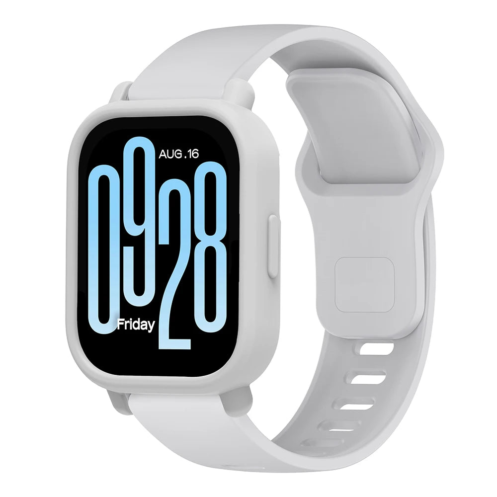 Silicone Strap For Redmi Watch 5 Active Smart Watch Band + Protective Case Shell