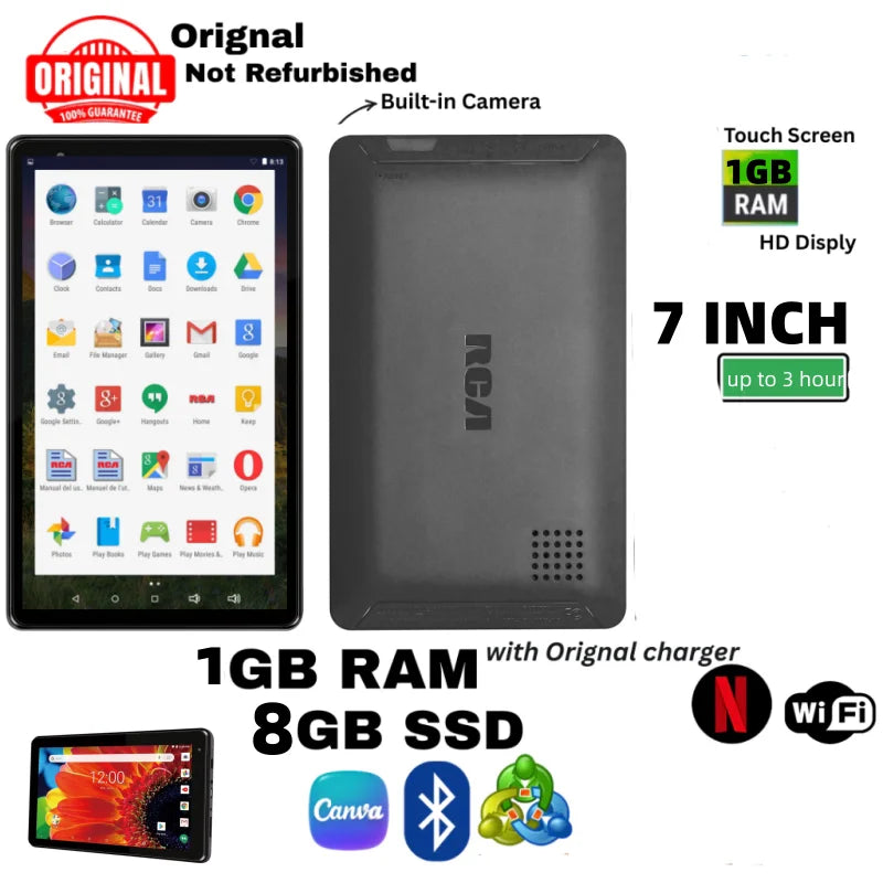 2026 New Sales 7 Inch 1GB RAM 8GB ROM G7 RCT6773 G7 Android 5.0 Tablet PC 1024 x 600 Pixels WIFI Micro USB Single Camera