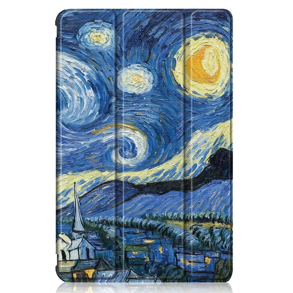 For Funda Tabwee W90 T90 11" Smart Tablet Case Tri-folded Stand  Cover with Hard Back Coque