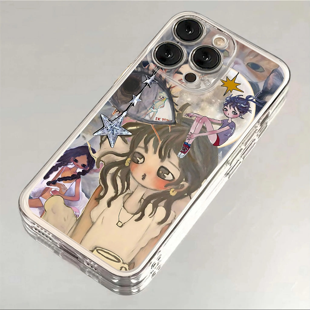 Aya Takano Phone Case For Xiaomi Redmi Note 13 12 12C 11 10 10C 13C 10s 9 9s 9A 9T 9C 8 7 Pro Max 4G 5G Luxury Transparent Cover