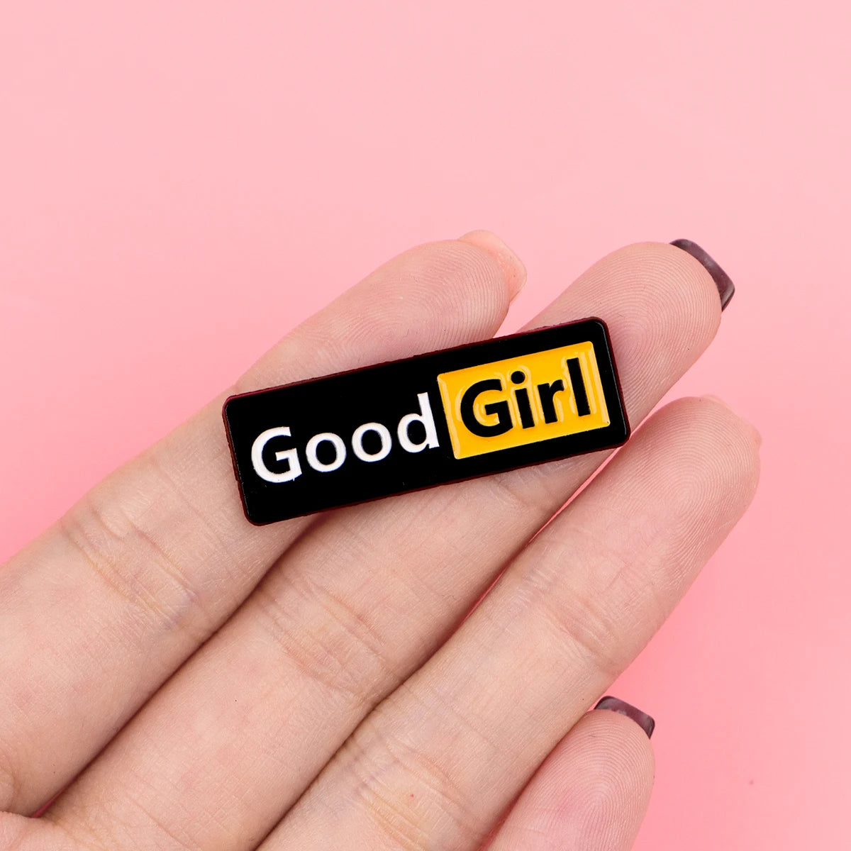 "GOOD BOY" Enamel Pin Cute Cartoon Brooch Pines Lapel Pins Badge on Backpack Clothing Accessories Funny Jewelry Friends Gift