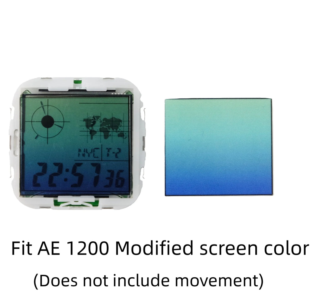 Color Display Film for Casio AE-1200 AE-1300, DIY Screen Modification Overlay Sticker, High-Quality Watch Dial Upgrade Kit