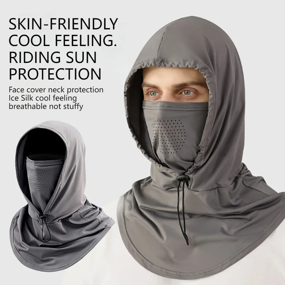 Full Face Mask Sun Protection Windproof Hat Motorcycle Riding Sports Cap Neck Protect Outdoor Sunscreen Breathable Fishing Mask