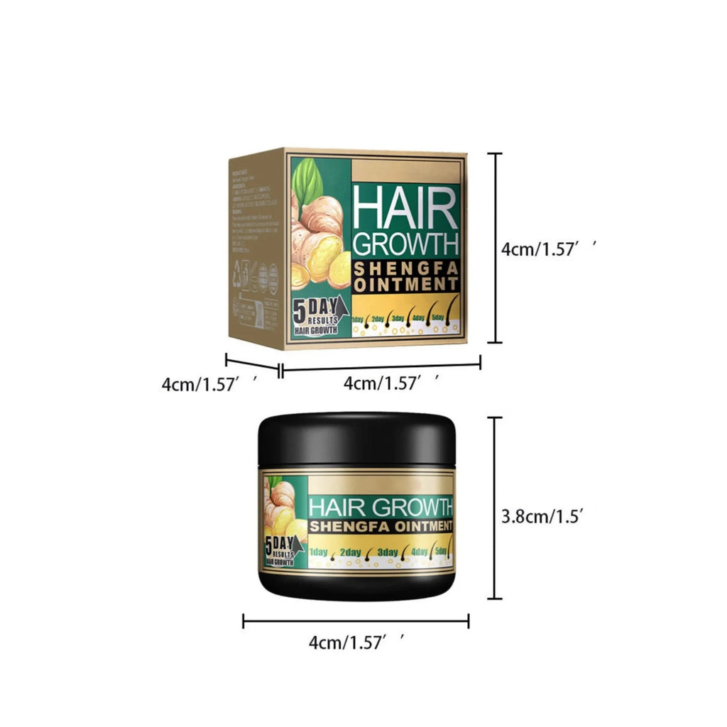 Ginger Hair Care Cream Hair Growth Relieve Hair Loss Baldness Scalp Massage Stimulate Follicle Dense Strengthener Smoothing Care