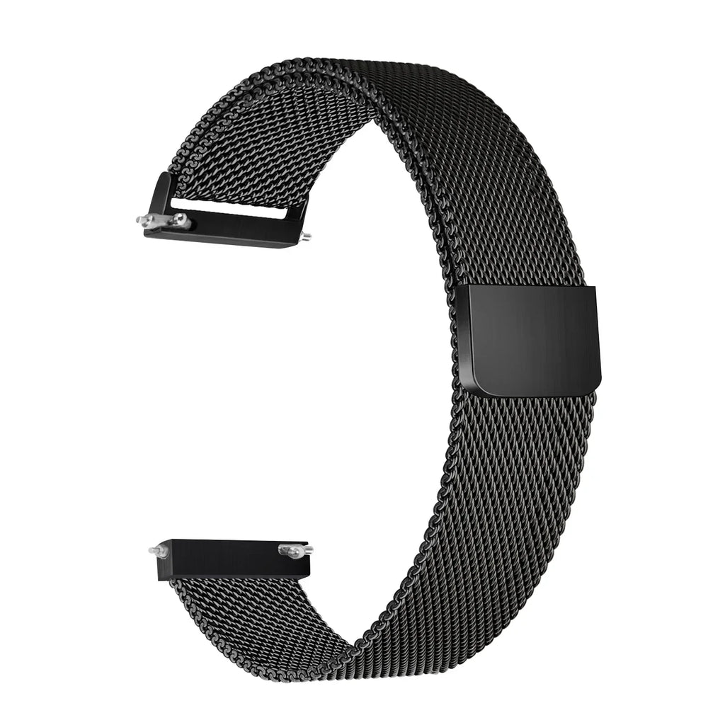 18mm 20mm 22mm Metal Strap For Garmin Vivoactive 4 4s 3s 3 music Band For Garmin Venu 2 2s 3s/Forerunner 645 245 Music Bracelet