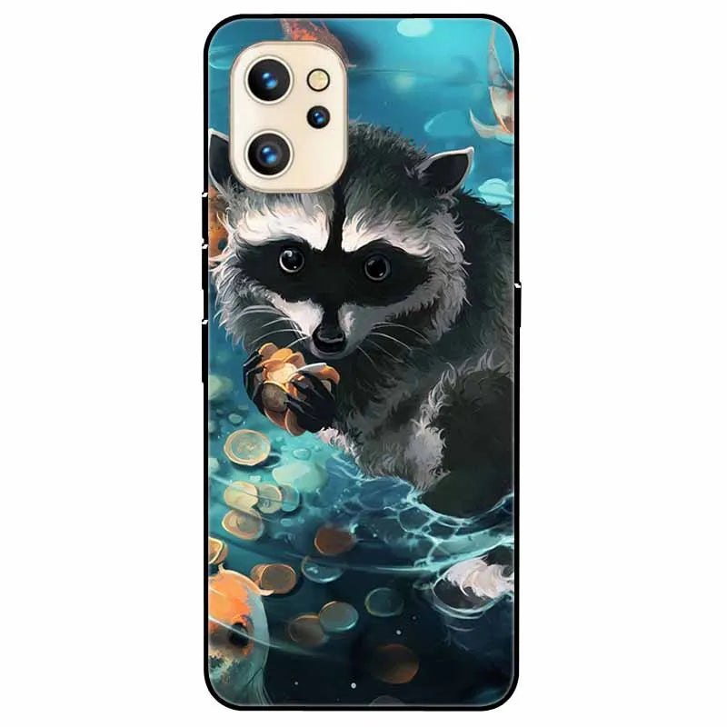 For Umidigi A13 Pro/ A13S / A13 Case Silicone Soft Shockproof Cat TPU Black Cases For Umidigi A13 Pro A13 Cases Umidigi13S Funda