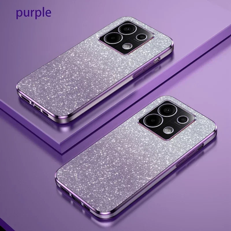 Reno 13 Pro 5G Luxury Shiny Glitter Plating Silicone Case on For Oppo Reno 13 Reno13 13F 13Pro Camera Lens Soft Back Cover Coque